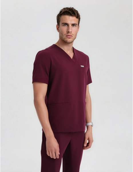 Bluza Medyczna Birbal - BURGUNDY