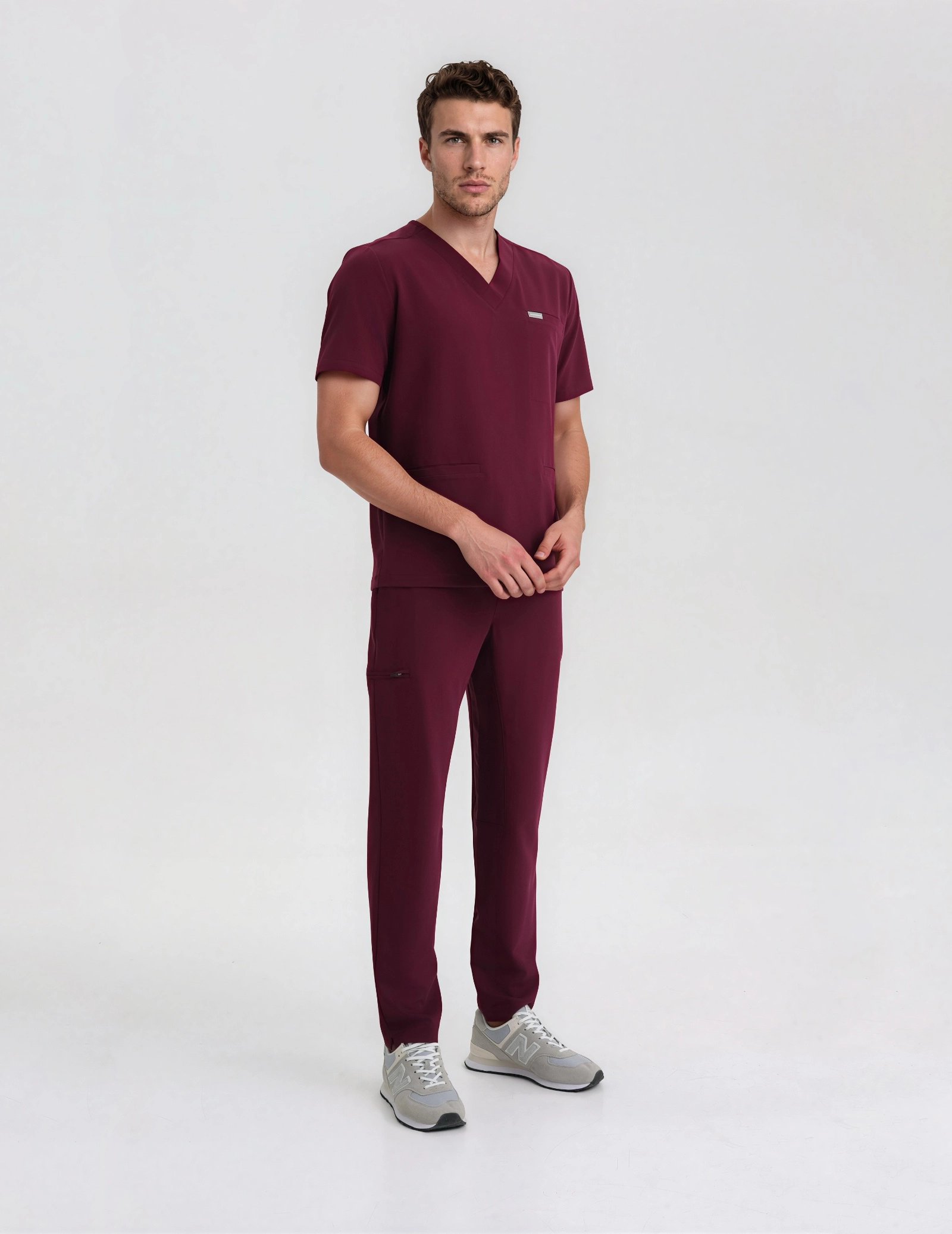 Spodnie Basic Męskie - BURGUNDY