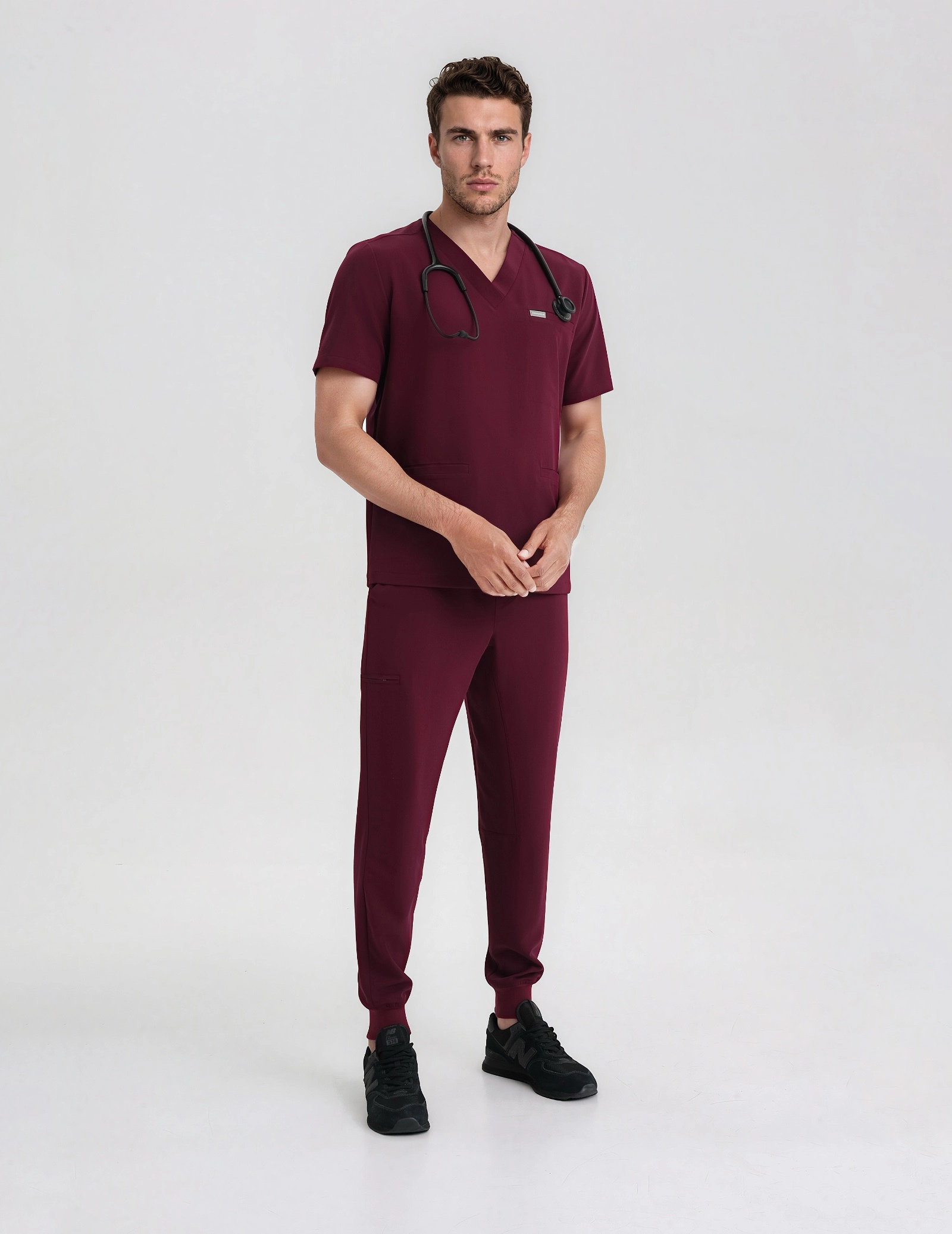 Spodnie Joggery Męskie - BURGUNDY