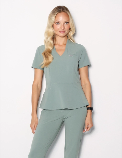Bluza Medyczna Kori - DUSTY GREEN