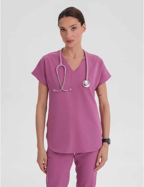 Bluza Medyczna Kendall - BURGUNDY