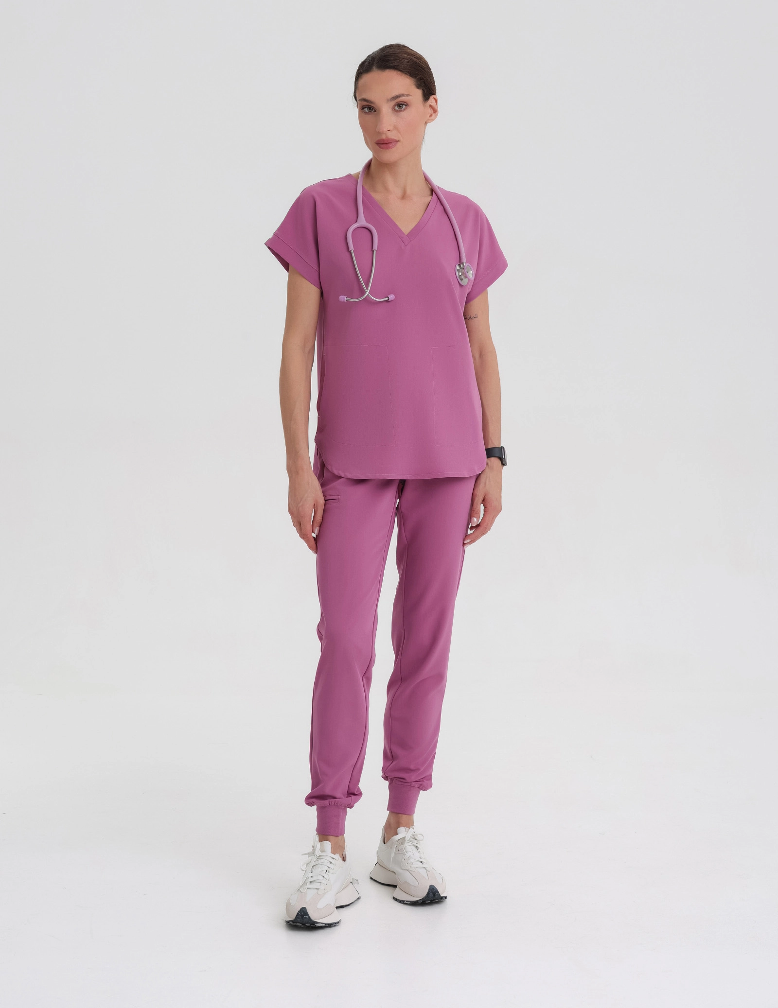Bluza Medyczna Kendall - BURGUNDY