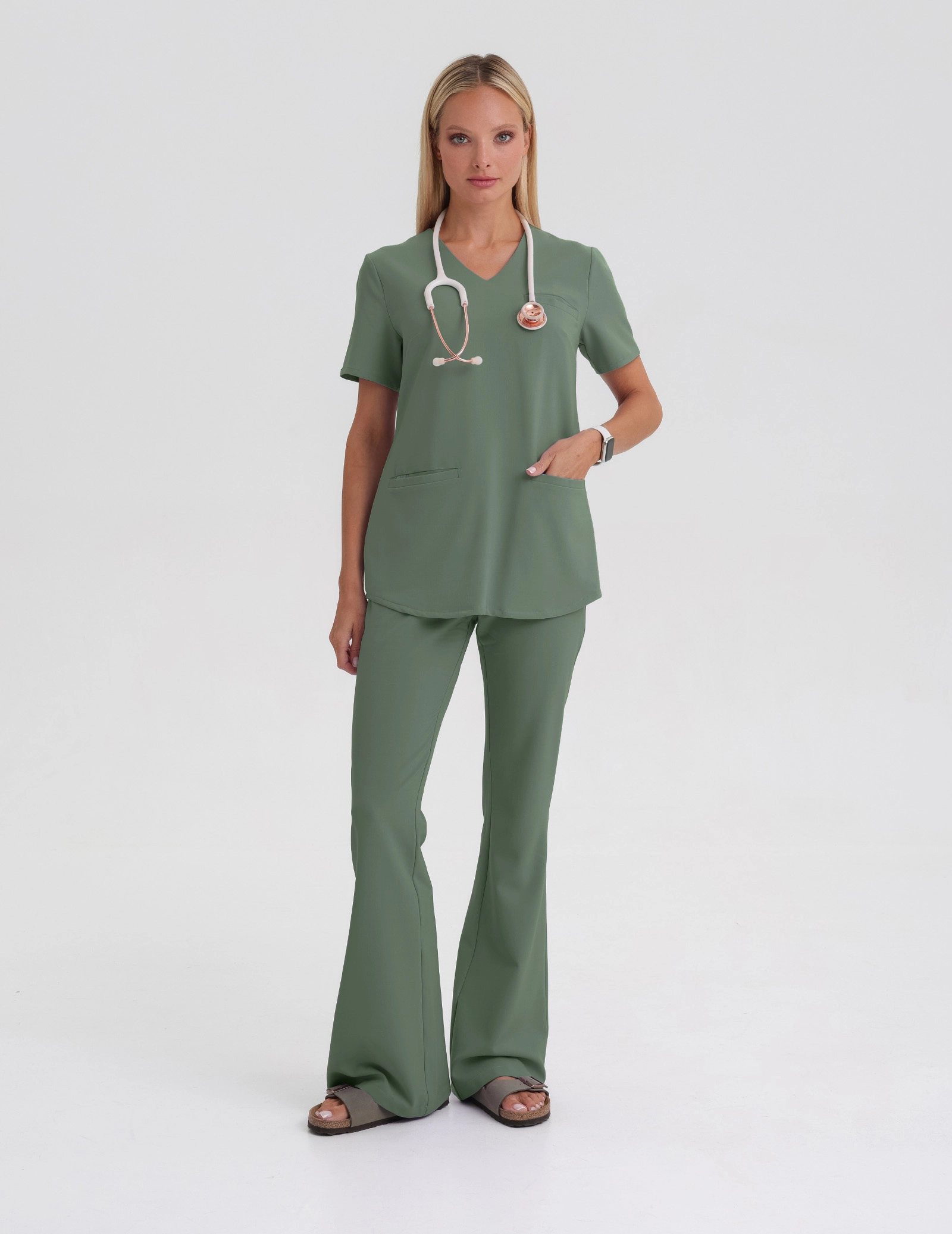 Bluza Medyczna Grace - KHAKI Bluza Medyczna Grace - KHAKI