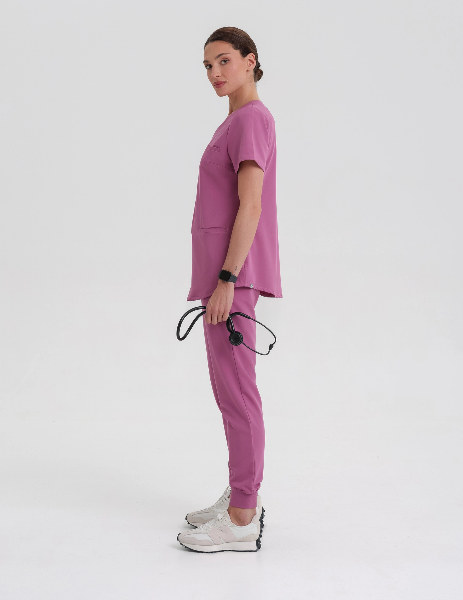 Bluza Medyczna Grace - BURGUNDY