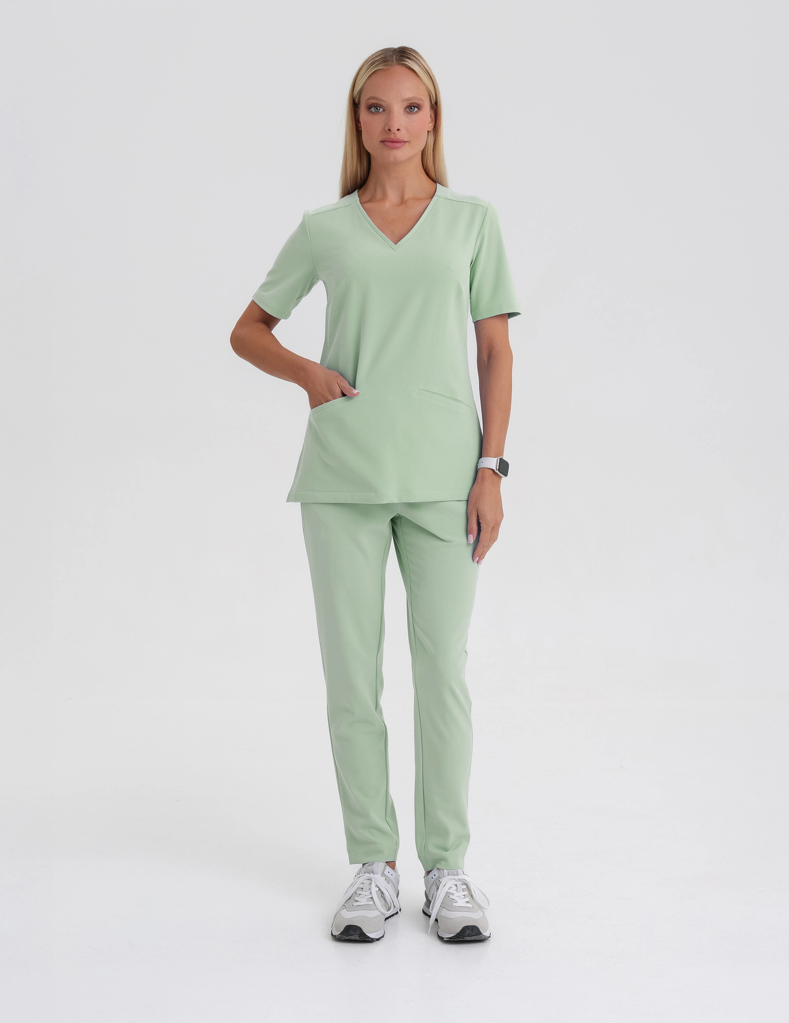 Bluza Medyczna Casy - MATCHA LATTE