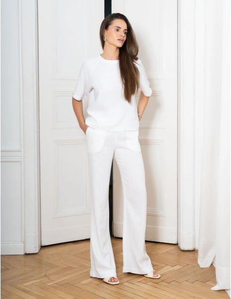 Spodnie Damskie Nore - SOFT WHITE