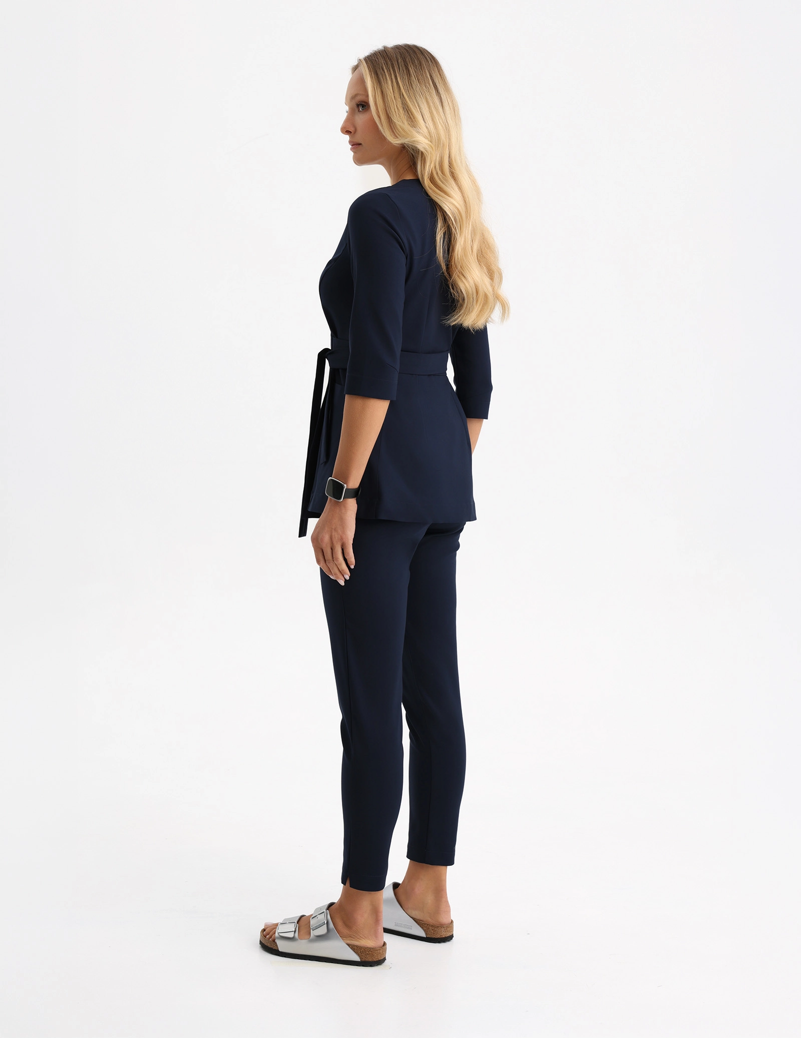 Spodnie Damskie Slim Fit - NAVY