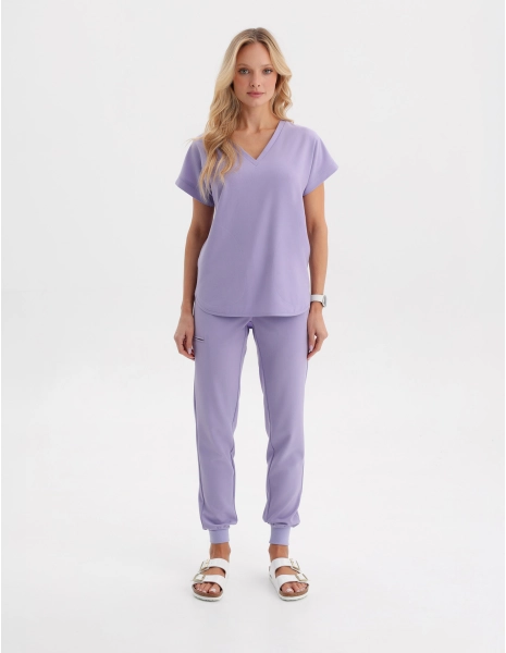 Spodnie Joggery Damskie - PURPLE HEATHER