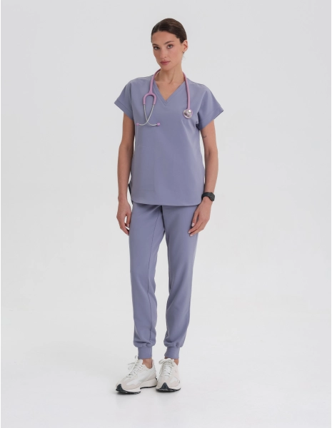Spodnie damskie Joggery - MILKY LAVENDER