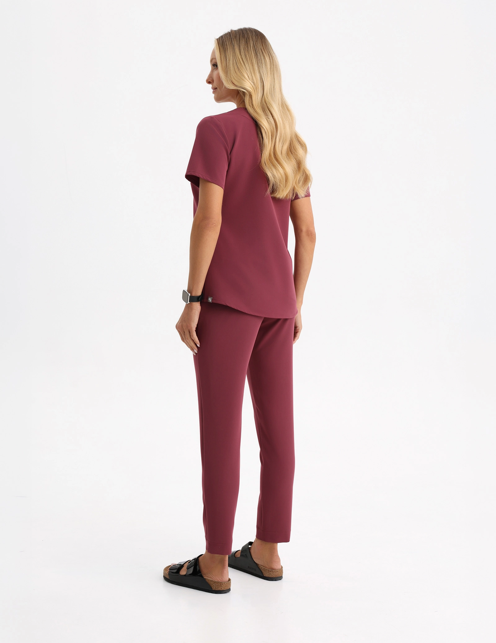 Spodnie damskie Basic - MULLED WINE Spodnie damskie Basic - MULLED WINE