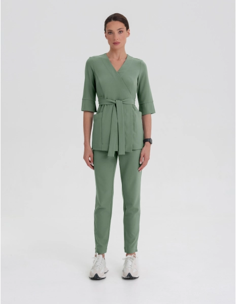 Spodnie damskie Basic - KHAKI
