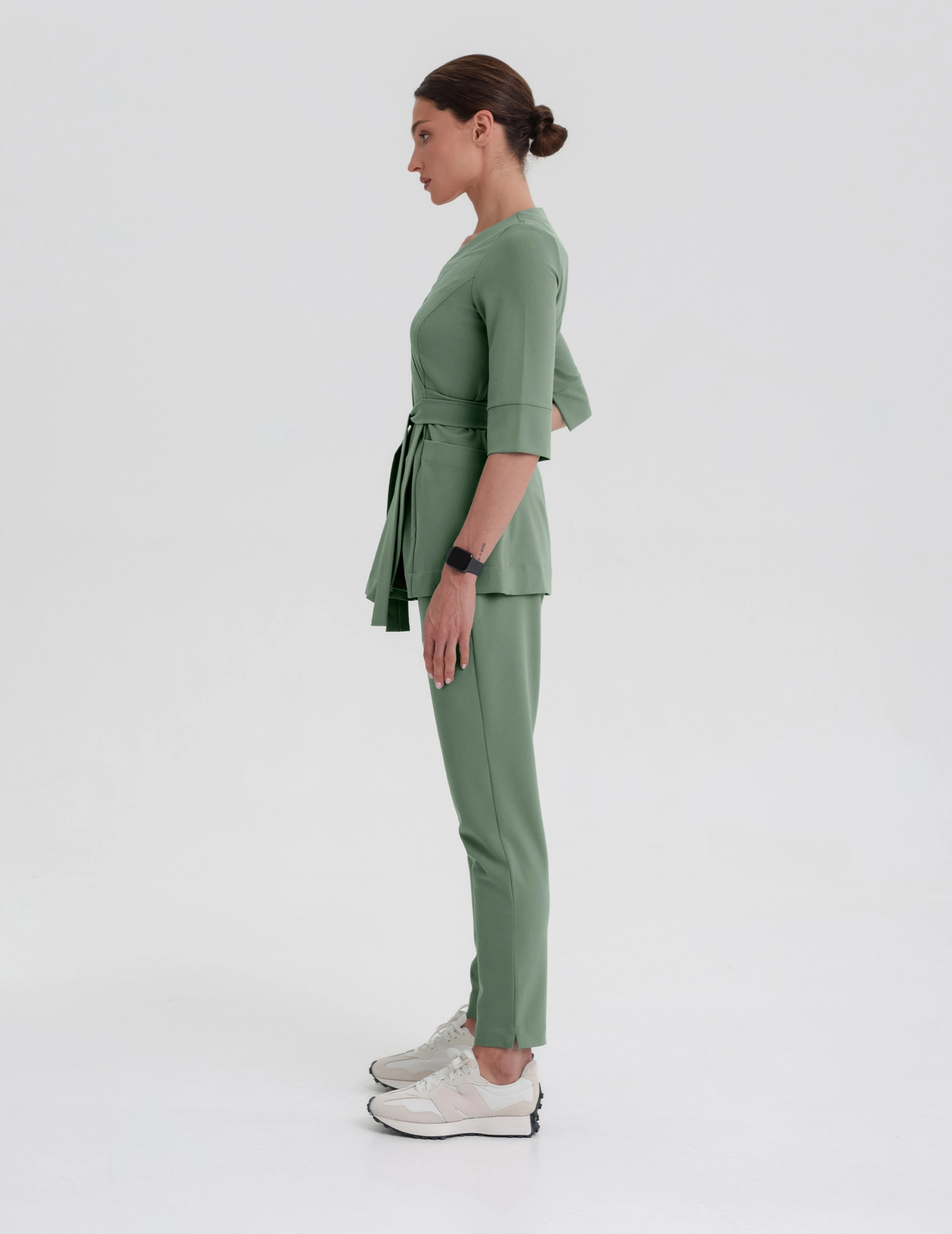 Spodnie damskie Basic - KHAKI