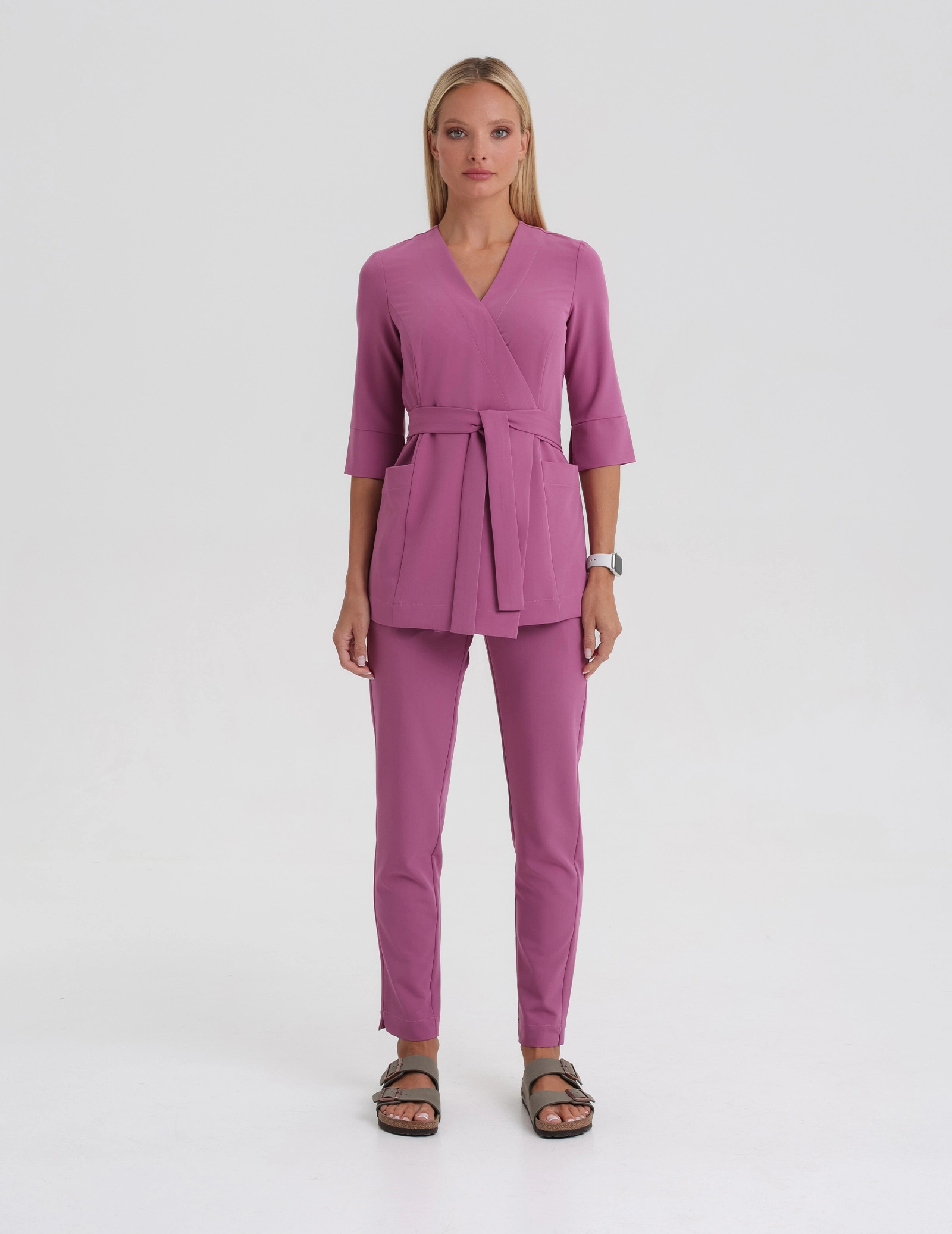 Spodnie damskie Basic - BURGUNDY Spodnie damskie Basic - BURGUNDY