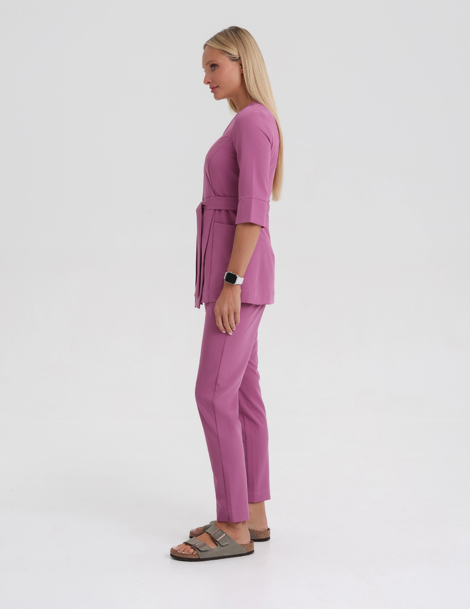 Spodnie damskie Basic - BURGUNDY Spodnie damskie Basic - BURGUNDY