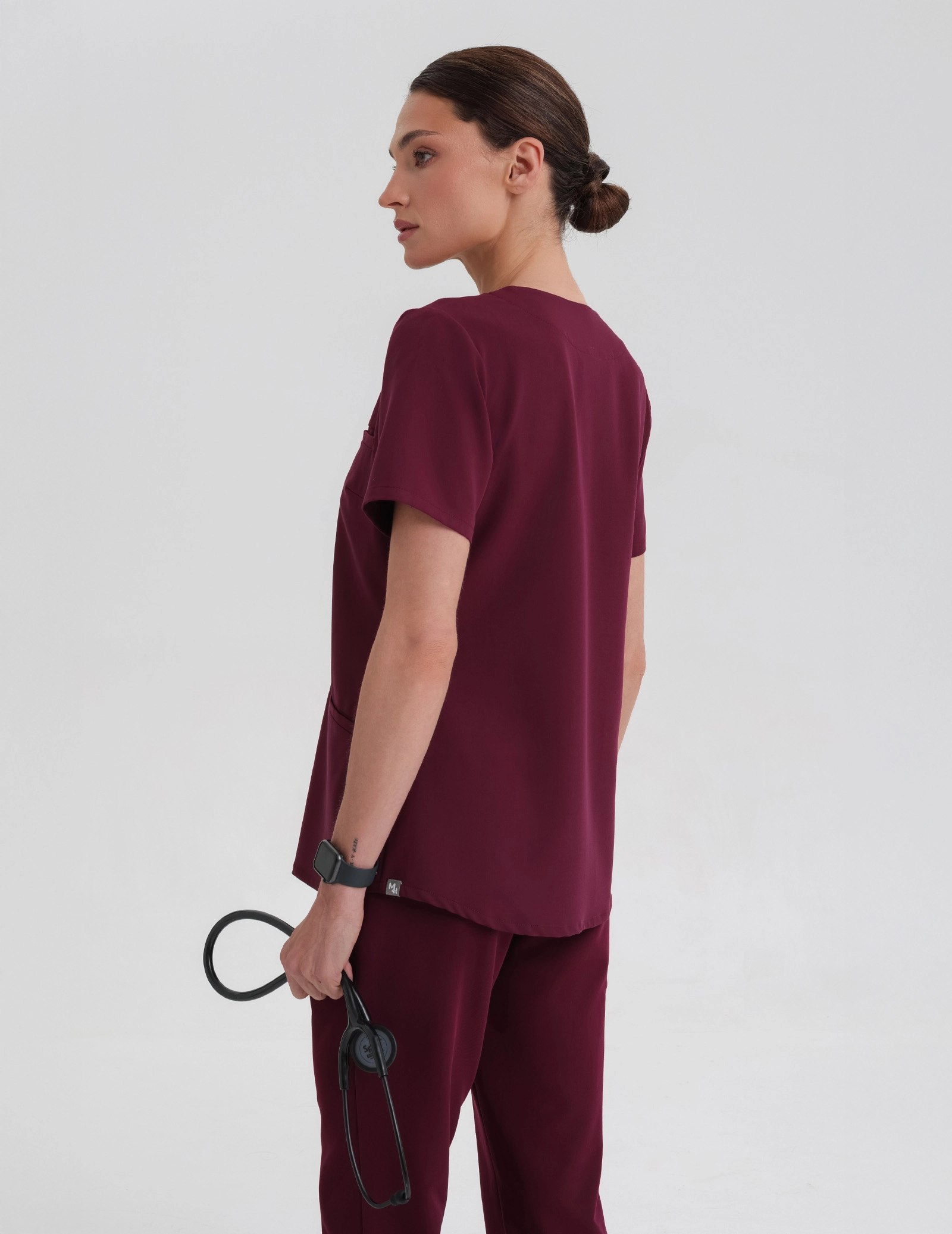 Bluza Medyczna Grace - BURGUNDY Bluza Medyczna Grace - BURGUNDY