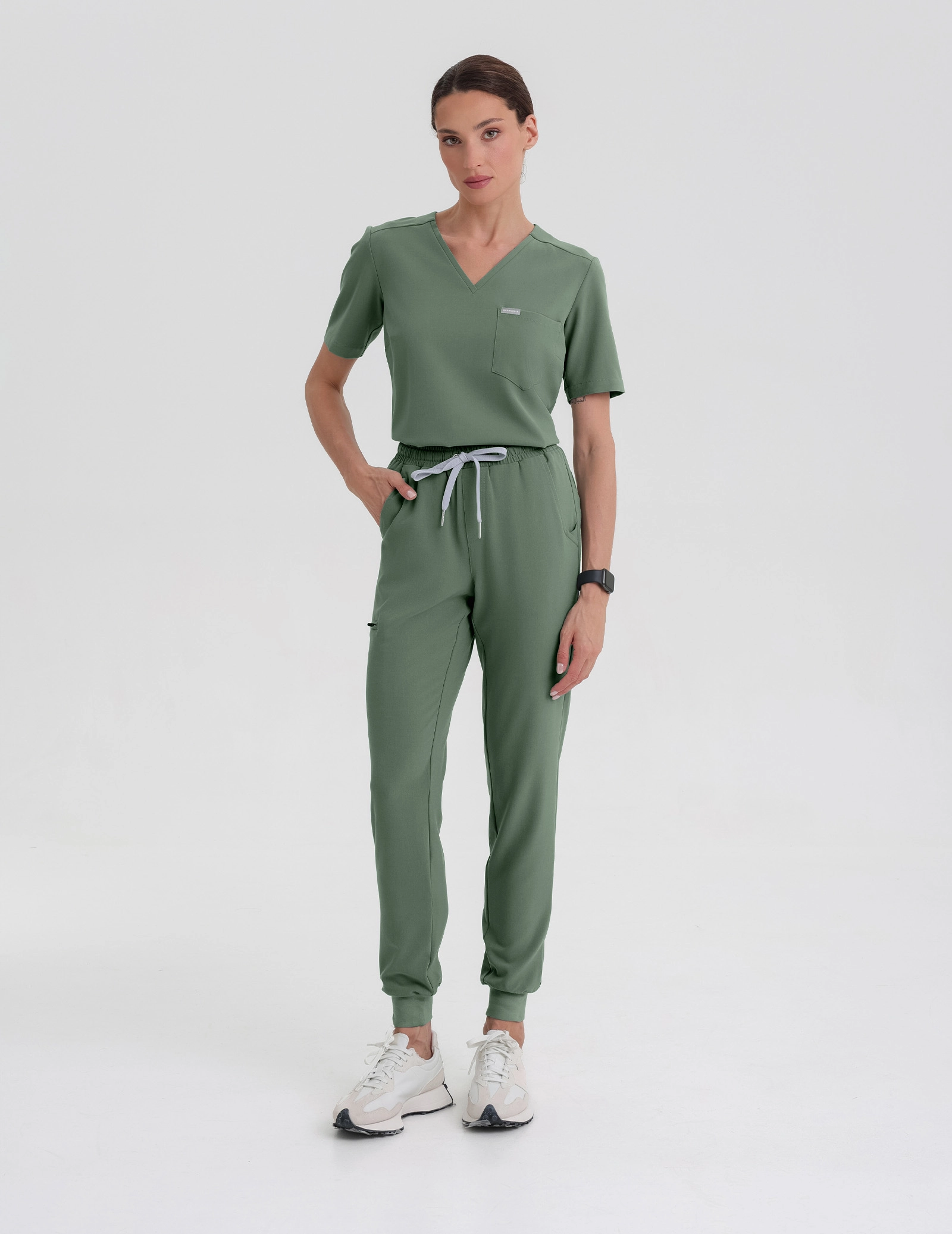 Spodnie Joggery Damskie - KHAKI Spodnie Joggery Damskie - KHAKI