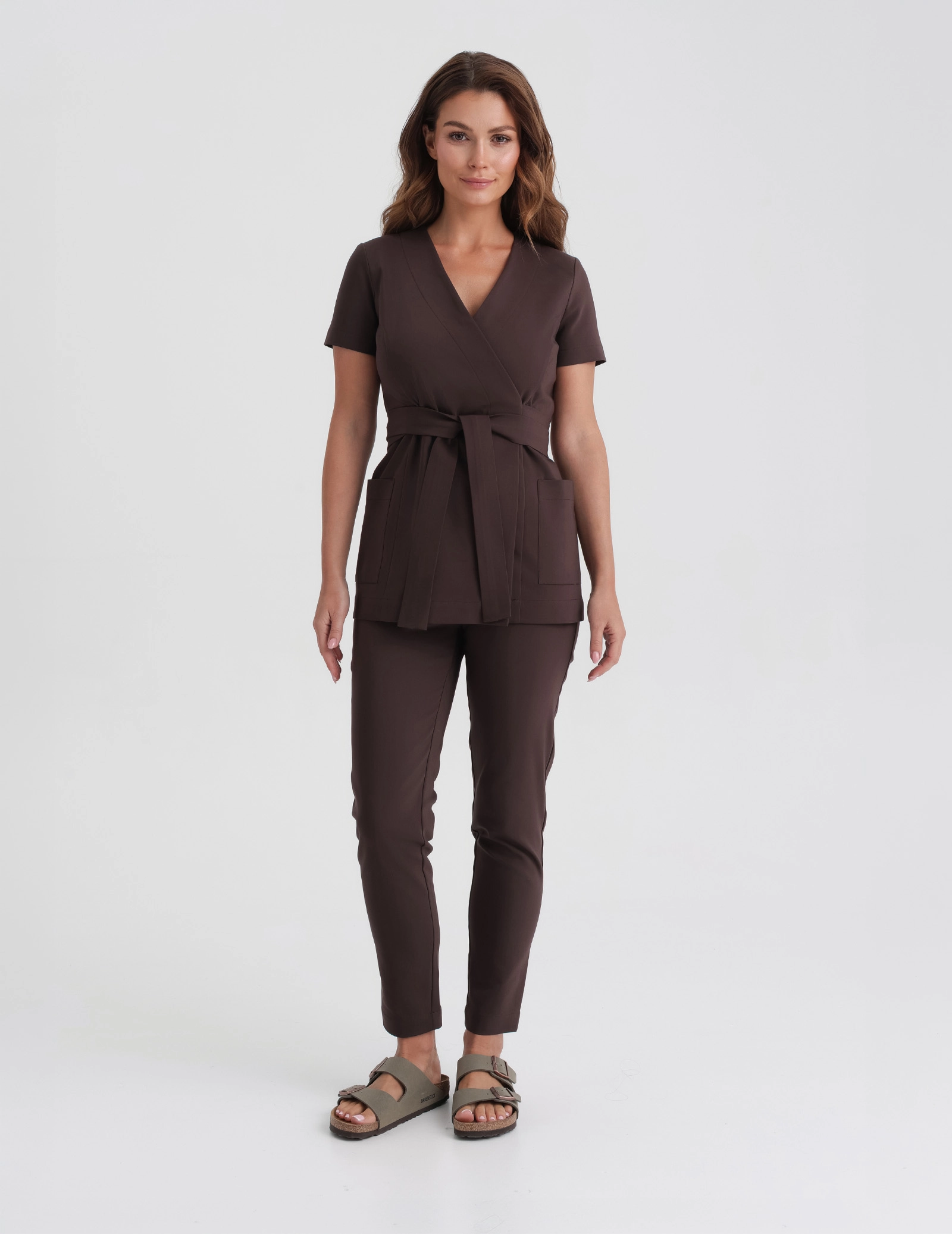 Spodnie Damskie Slim Fit - ESPRESSO Spodnie Damskie Slim Fit - ESPRESSO