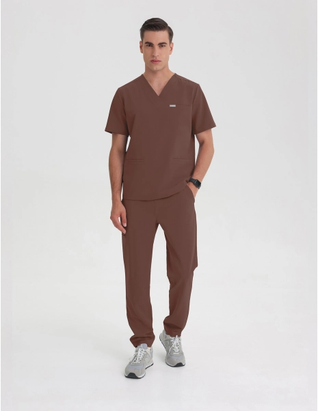 Spodnie Basic Męskie - MILKY BROWN