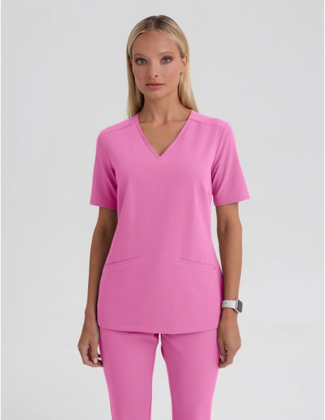 Bluza Medyczna Casy - HOT PINK