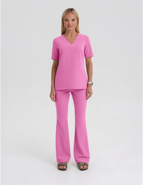 Bluza Medyczna Casy - HOT PINK