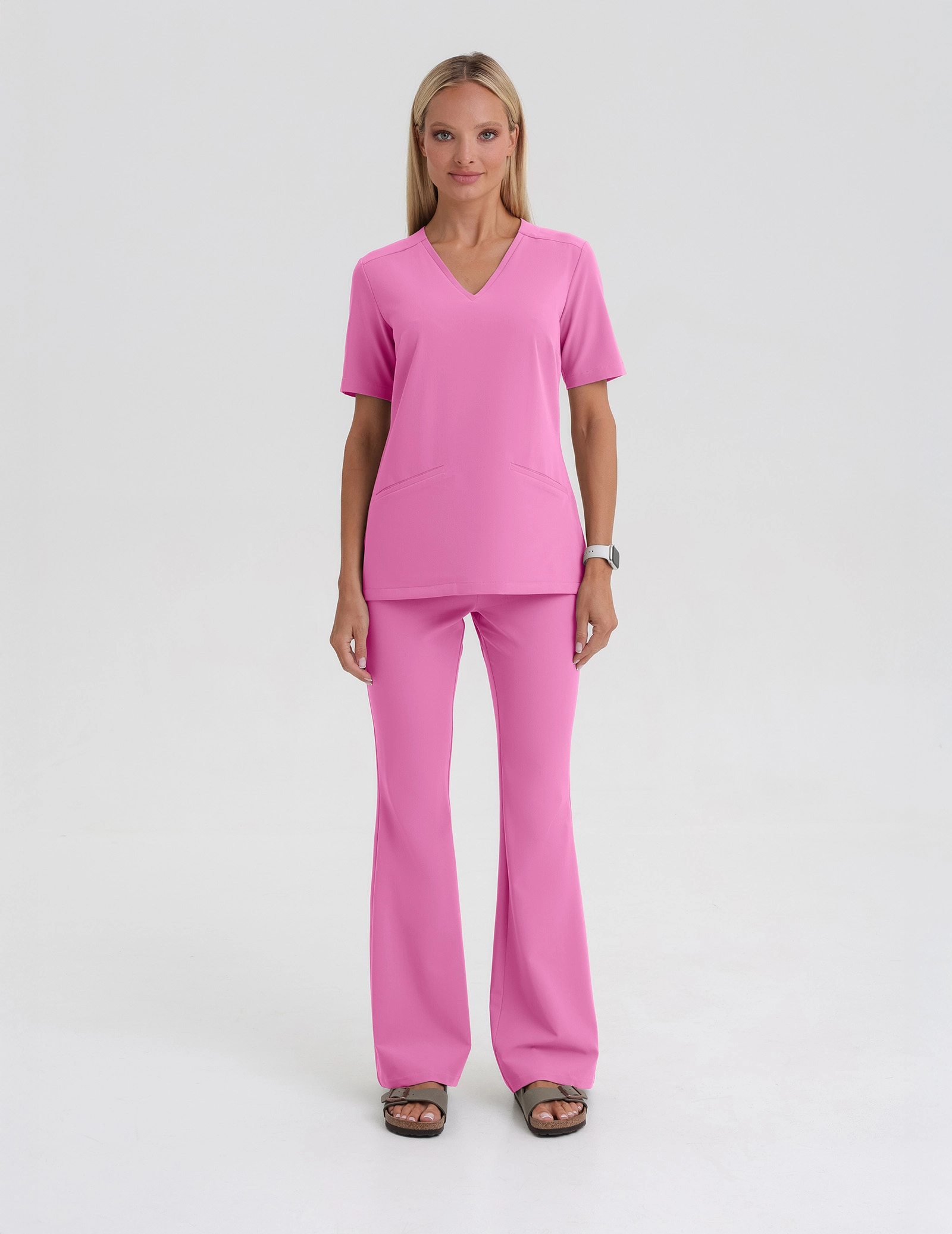 Bluza Medyczna Casy - HOT PINK