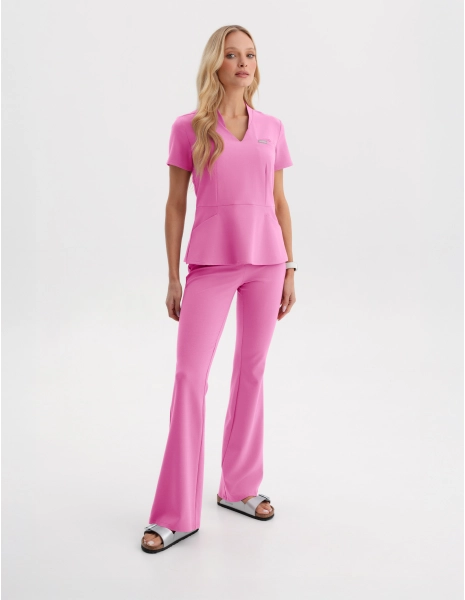 Bluza Medyczna Kori - HOT PINK