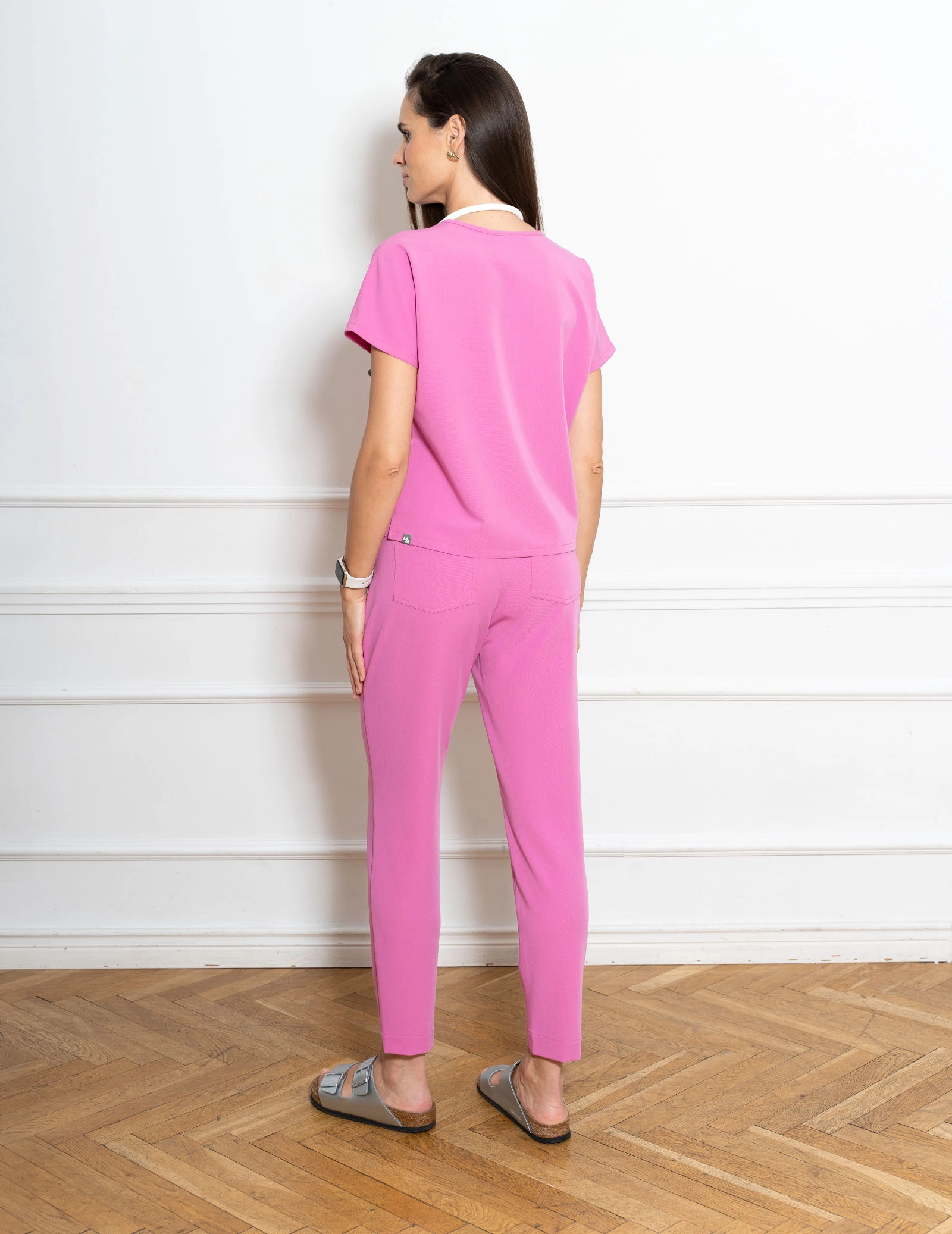 Bluza Medyczna Vessa - HOT PINK