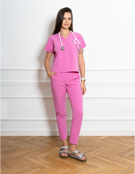 Spodnie Damskie Basic - HOT PINK