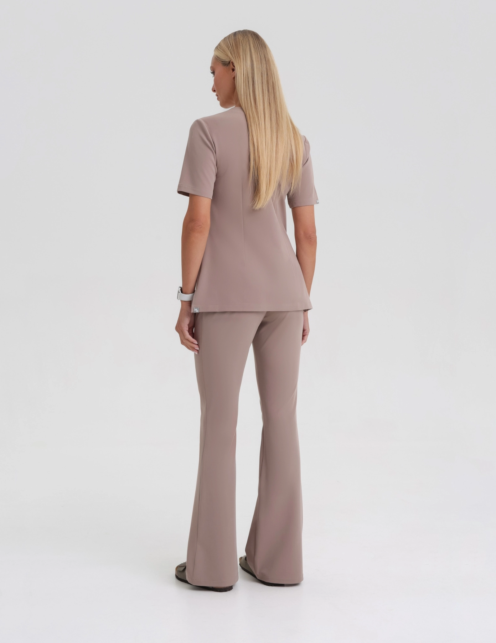 Spodnie Damskie Flare - BEIGE