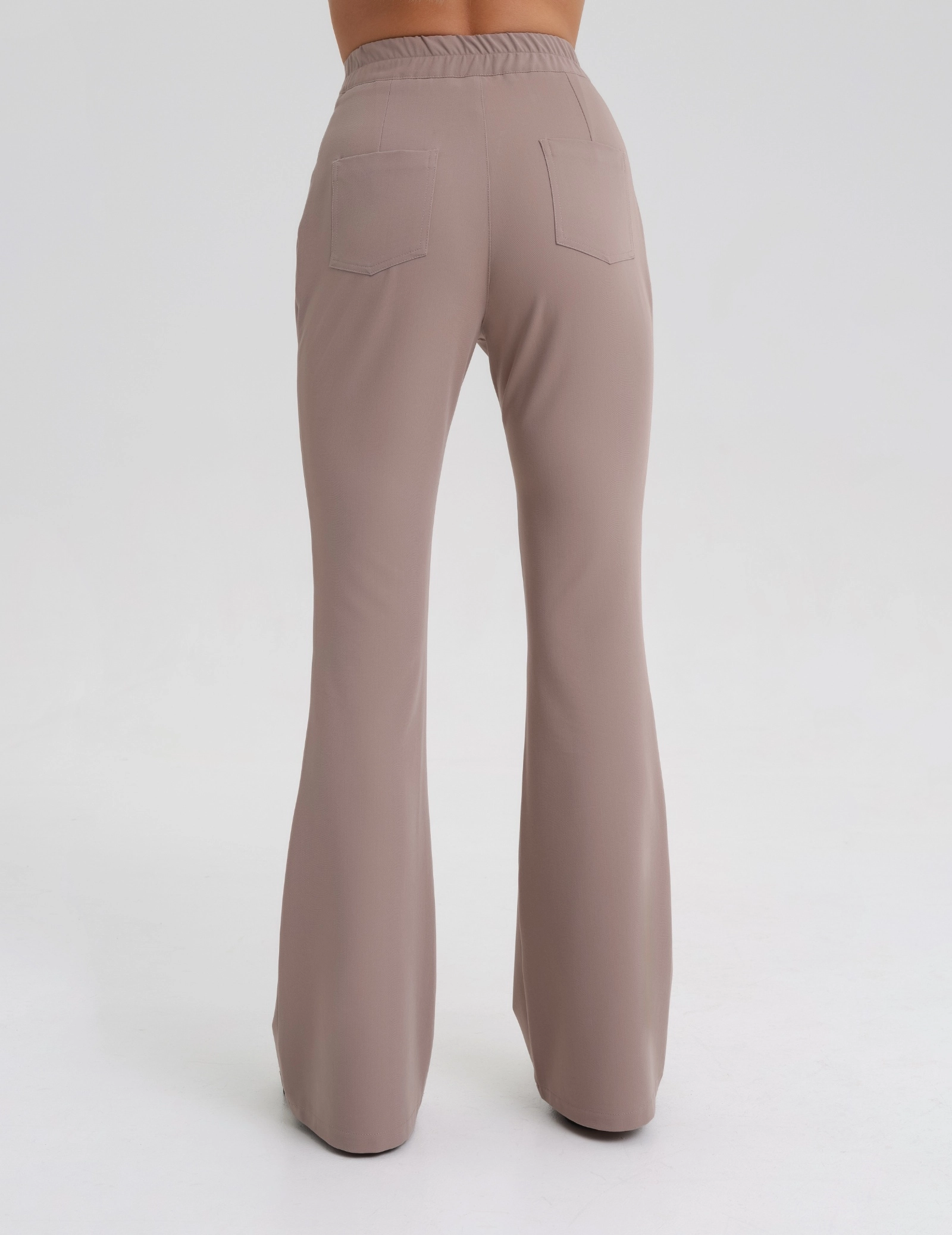 Spodnie Damskie Flare - BEIGE
