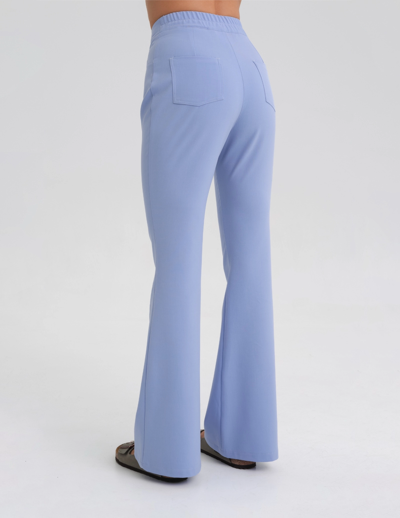 Spodnie Damskie Flare - CEIL BLUE