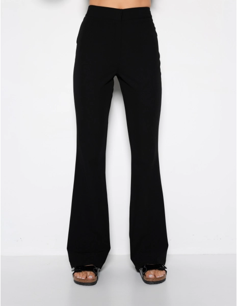 Spodnie Damskie Flare - BLACK