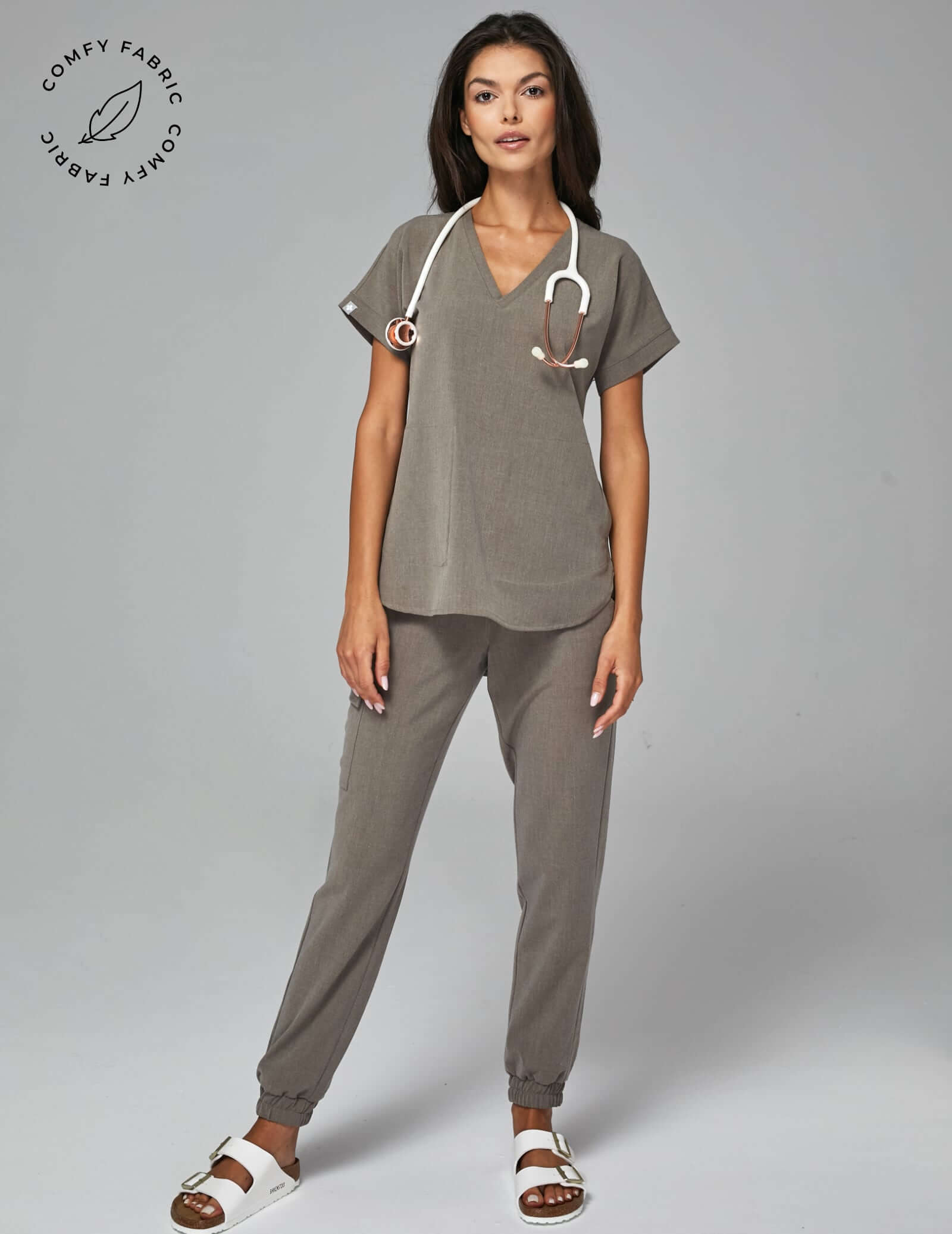 Spodnie Joggery Amelia - DARK SAND OUTLET Spodnie Joggery Amelia - DARK SAND OUTLET