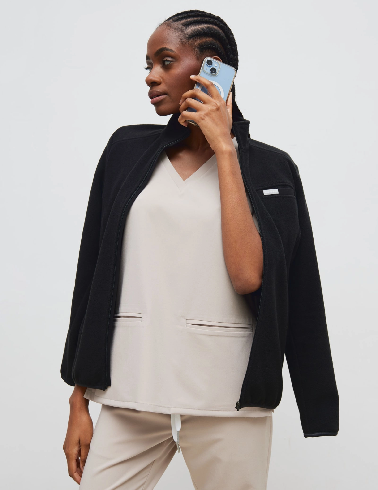 Women's Fleece Jacket COZY HEAT BLACK